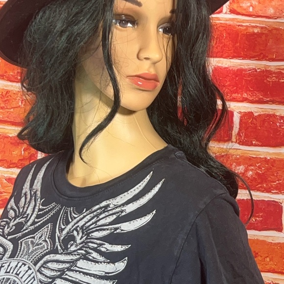 Mathilda S/S Baby Tee Affliction Women’s T-Shirt - Picture 4 of 16